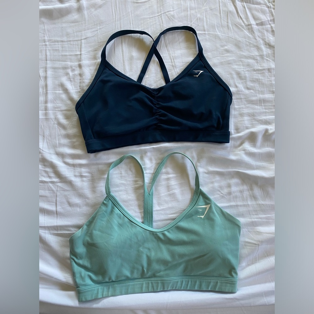 Two Blue Gymshark Sports Bras